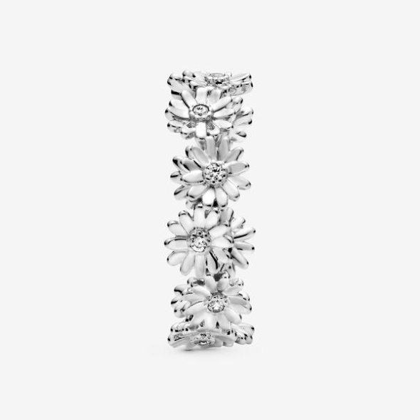 Sparkling Daisy Flower Crown Ring Pandora Australia Sterling Silver