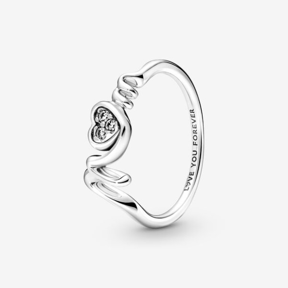 Mom Pave Heart Ring Pandora Australia
