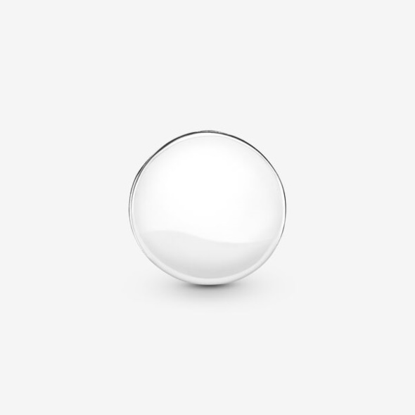 Round Pave Clip Charm Pandora Australia Sterling Silver