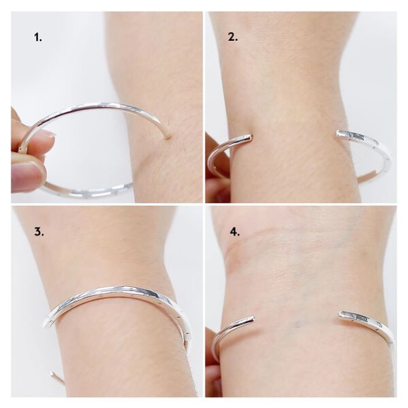 Pandora Australia Signature I-D Open Bangle Gold Plated