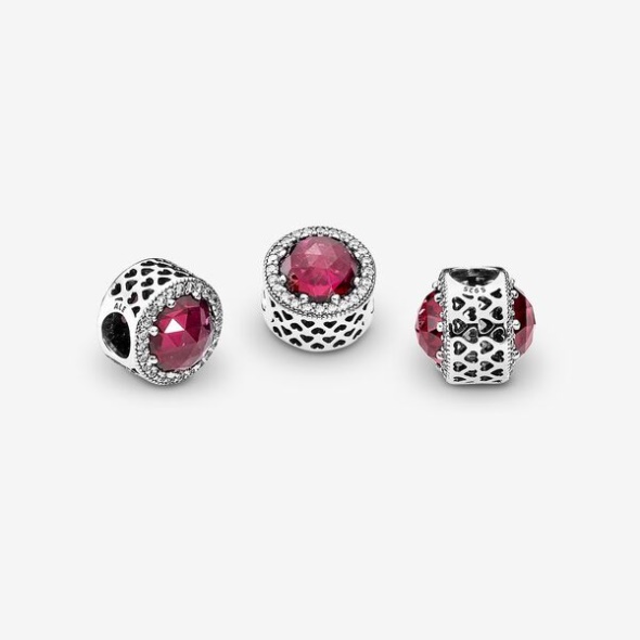 Sparkling Cerise Pink Charm Pandora Australia