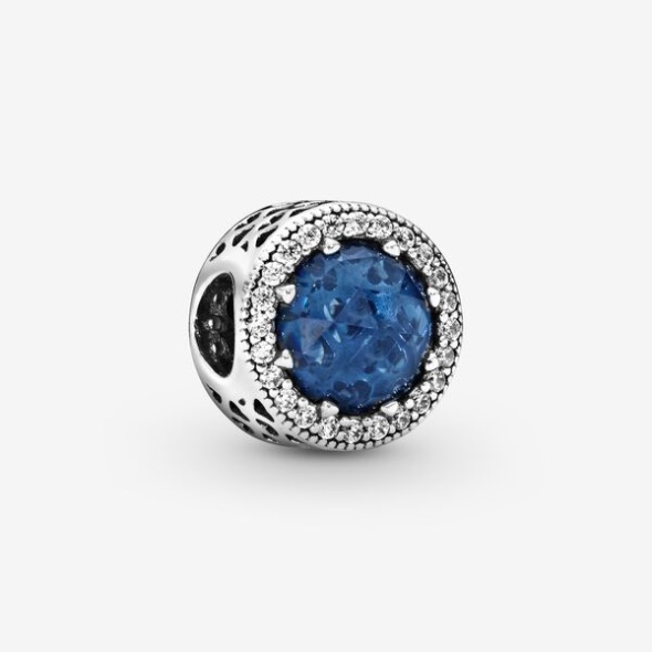 Sparkling Dark Blue Charm Pandora Australia