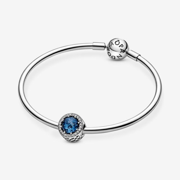 Sparkling Dark Blue Charm Pandora Australia