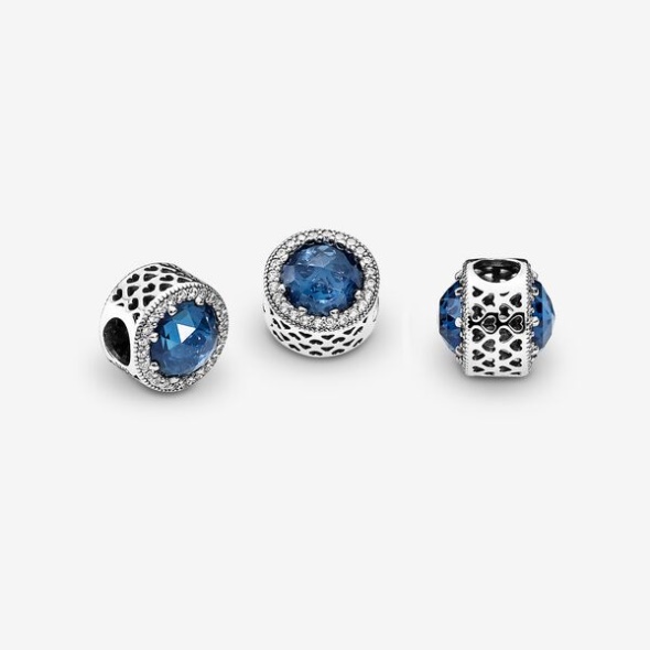 Sparkling Dark Blue Charm Pandora Australia