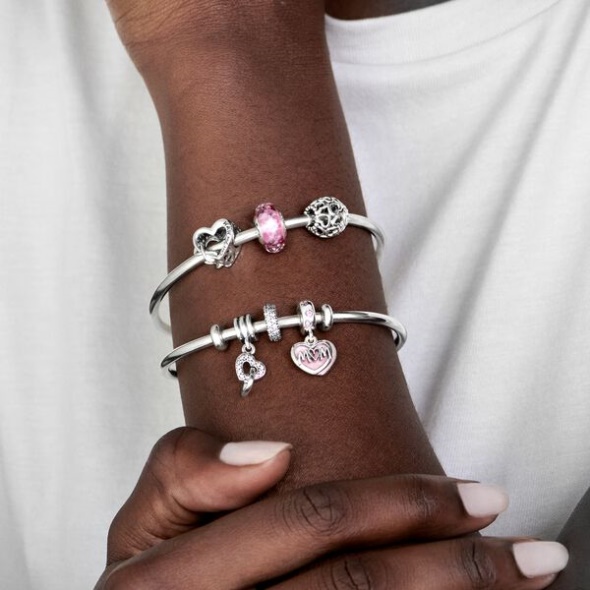 Clear Sparkle Spacer Charm Pandora Australia Sterling Silver