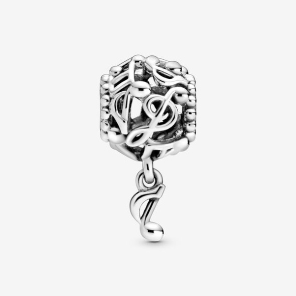 Openwork Music Notes Charm Pandora Australia