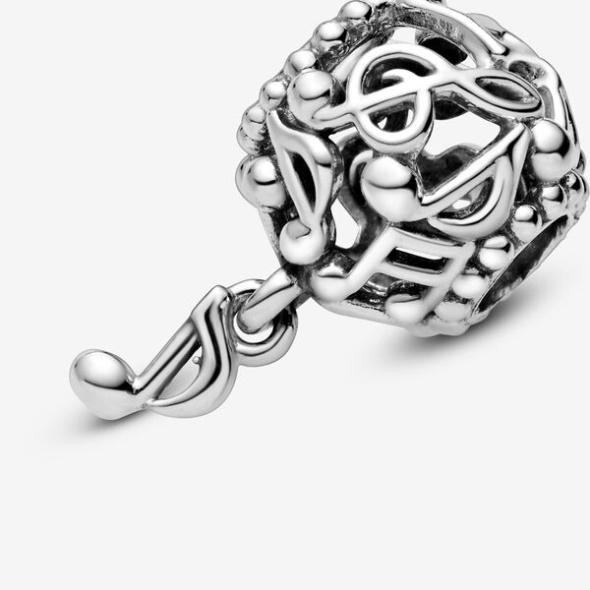 Openwork Music Notes Charm Pandora Australia