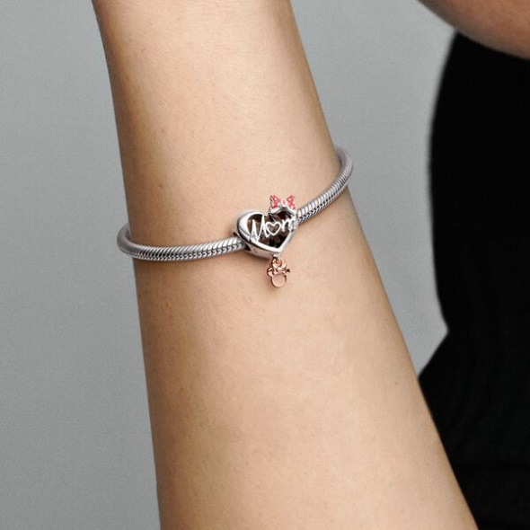 Disney Minnie Mouse Mom Heart Charm Pandora Australia