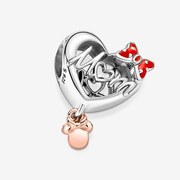 Disney Minnie Mouse Mom Heart Charm Pandora Australia