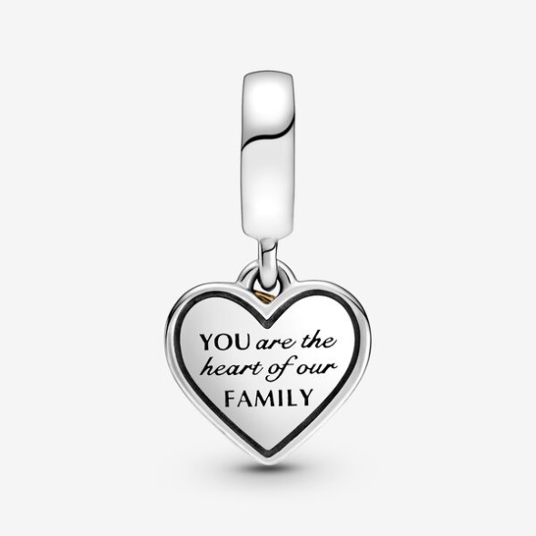 Two-Tone Family Tree Heart Dangle Charm-Final Sale Pandora Australia