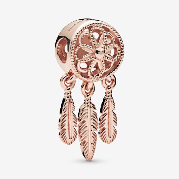 Spiritual Dreamcatcher Charm Pandora Australia Rose Gold Plated