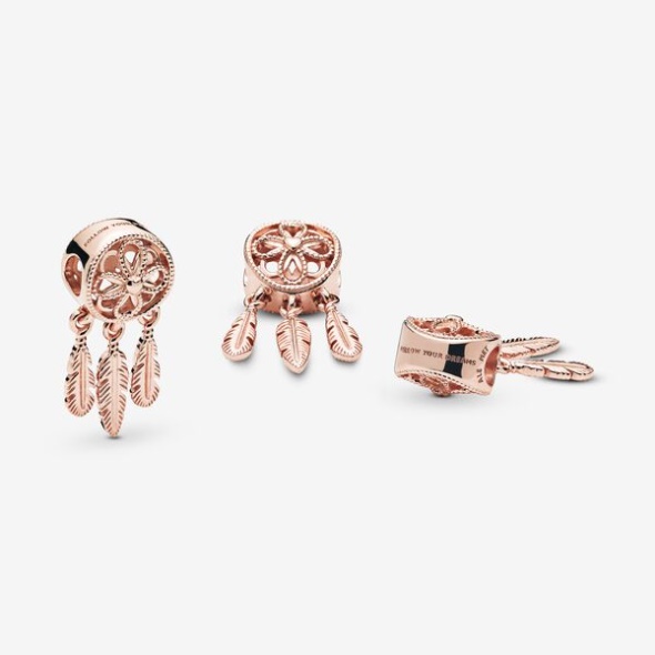 Spiritual Dreamcatcher Charm Pandora Australia Rose Gold Plated