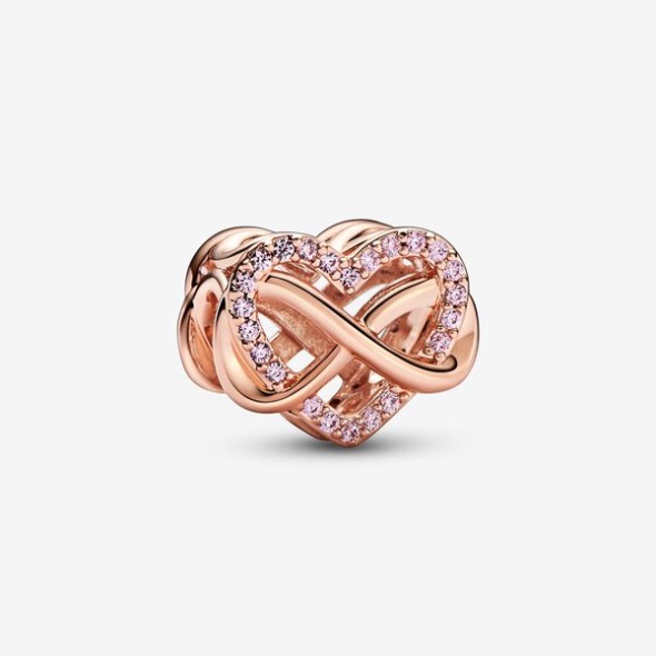 Family Infinity Pink Heart Charm Pandora Australia