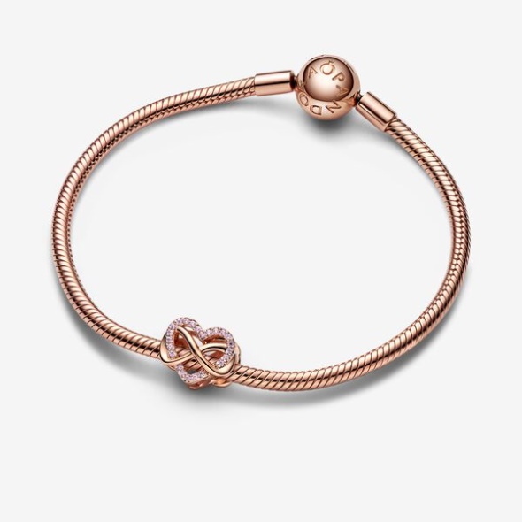 Family Infinity Pink Heart Charm Pandora Australia