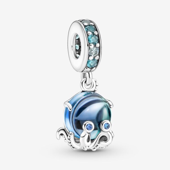Murano Glass Cute Octopus Dangle Charm Pandora Australia