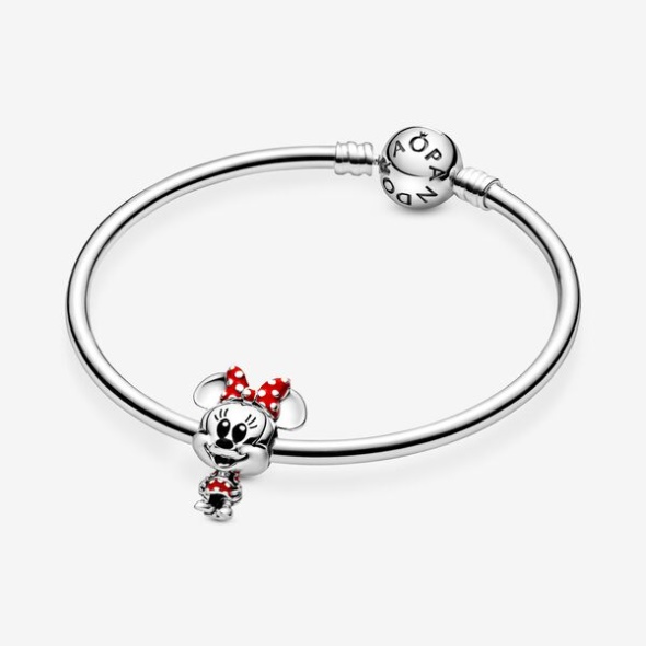 Disney Minnie Mouse Dotted Dress Bow Charm Pandora Australia