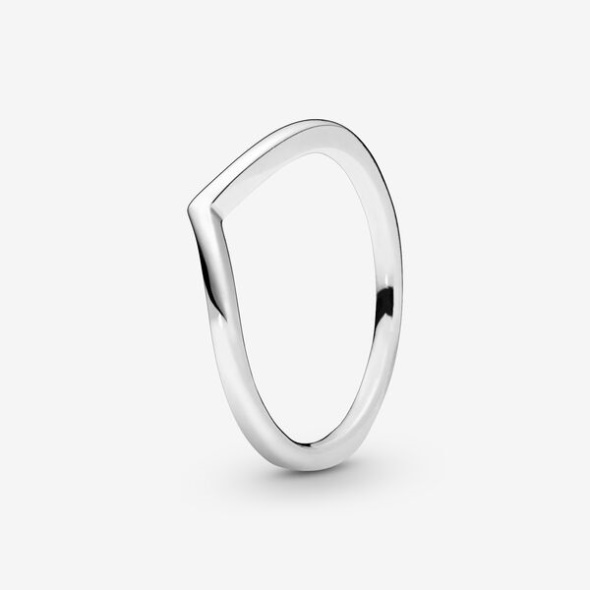 Polished Wishbone Ring Pandora Australia Sterling Silver