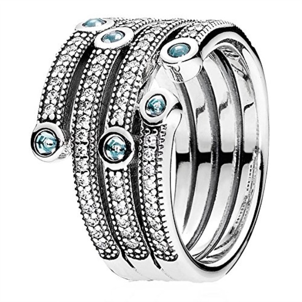 Frosty Mint Clear CZ PANDORA Shimmering Ocean