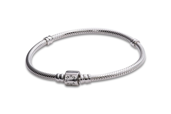 Moments Barrel Clasp Snake Chain Bracelet Pandora