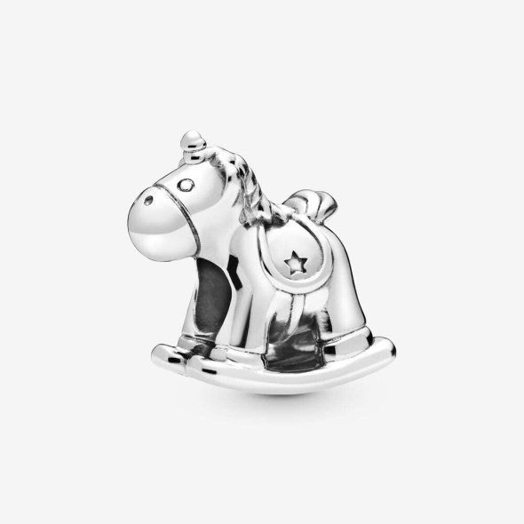 PANDORA Bruno the Unicorn Rocking Horse 925 Sterling Silver Charm