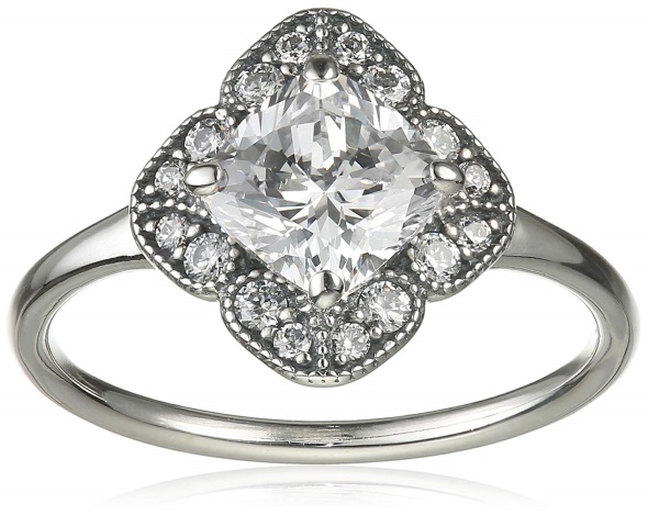 PANDORA Crystalized Floral Fancy Ring