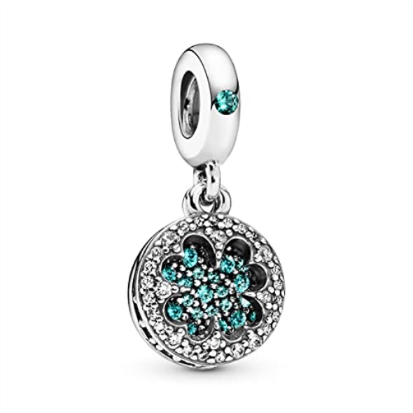 PANDORA Dazzling Clover Dangle Charm