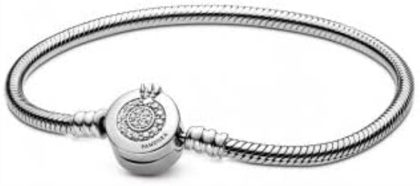 PANDORA Moments Sparkling Crown O Snake Chain