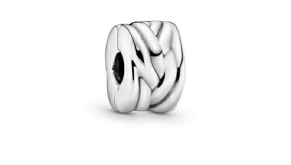 PANDORA Retired Sterling Silver Braided Clip