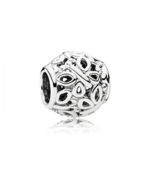 PANDORA Retired Sterling Silver Butterfly Garden Openworks Charm