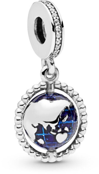 PANDORA Spinning Globe Dangle Charm