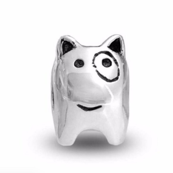 PANDORA Sterling Silver Dog Charm Doggie Bead Retired