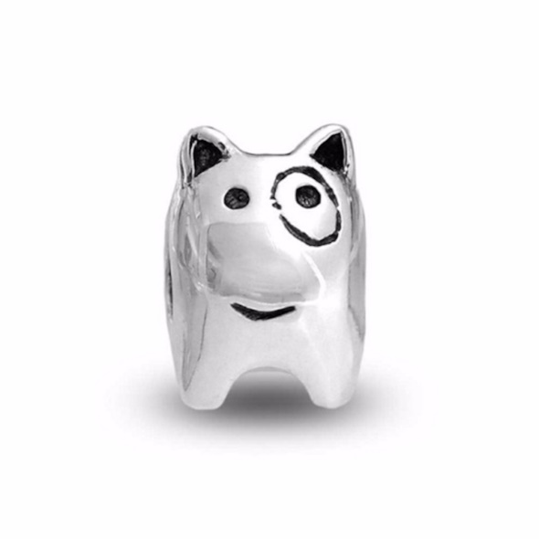 PANDORA Sterling Silver Dog Charm Doggie Bead Retired