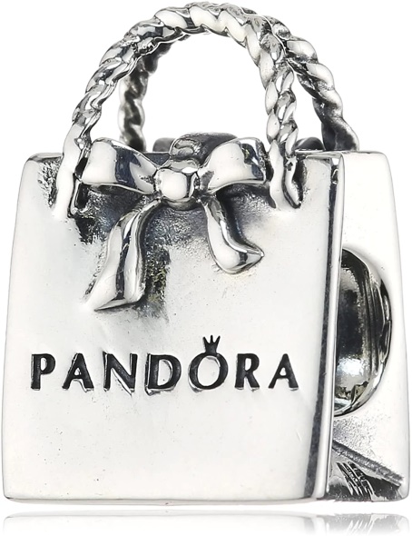 PANDORA Sterling Silver Logo Gift Bag Charm