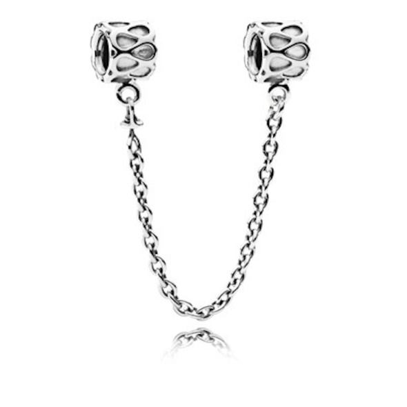 PANDORA Sterling Silver Raindrops Chain Safety Chain Charm