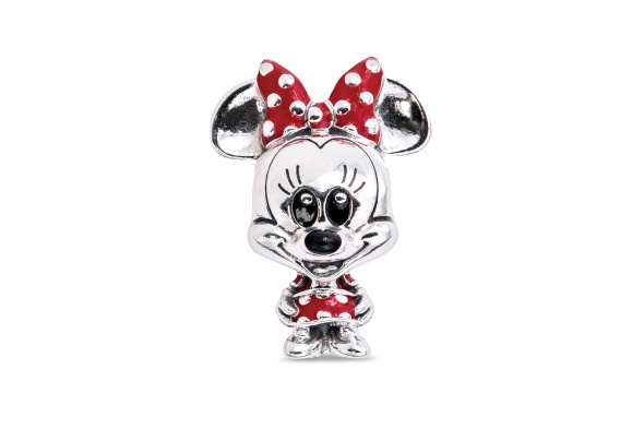 Pandora Disney Minnie Mouse Dotted Dress Bow Charm
