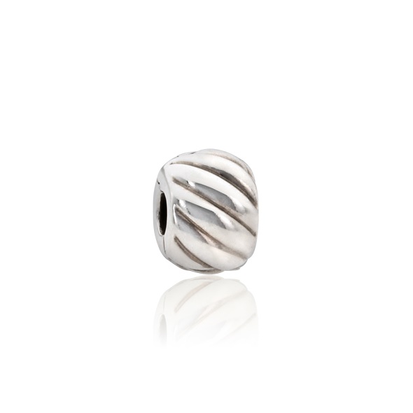 Pandora Feathered Silver Clip Charm
