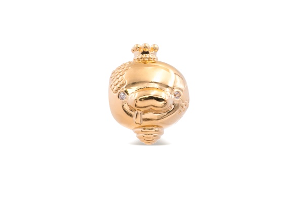 Pandora Gold with Cubic Zirconia Shining Snake Charm