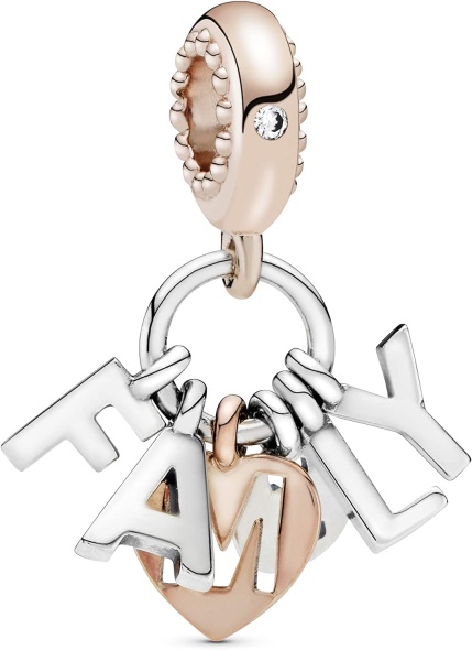 Pandora Jewelry Family Letters Dangle Cubic Zirconia Charm