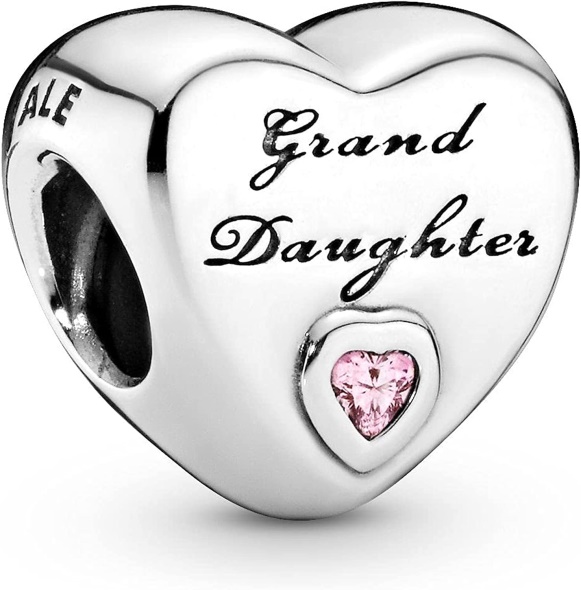 Pandora Jewelry Granddaughter Love Cubic Zirconia Charm in Sterling Silver