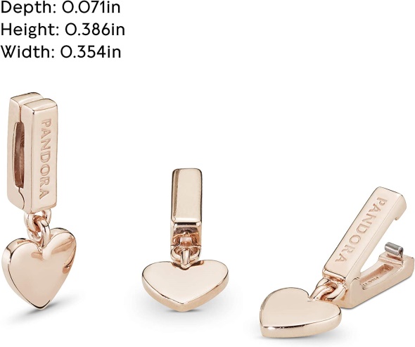 Pandora Jewelry Reflexions Heart Dangle Clip Charm
