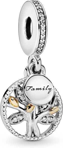 Pandora Jewelry Sparkling Family Tree Dangle Cubic Zirconia Charm
