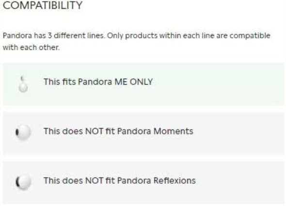 Pandora ME Compatible Crescent Moon Crystal Dangle Charm