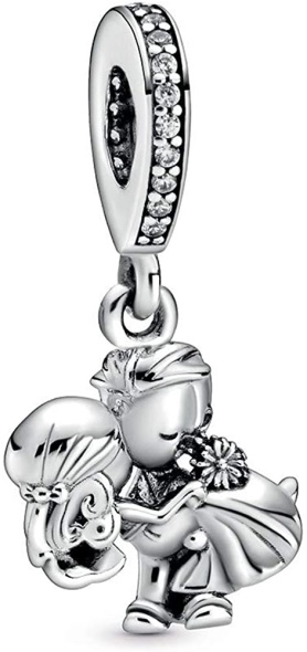 Pandora Married Couple Silver One Size Dangle Charm