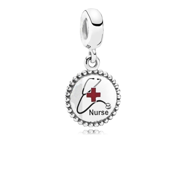 Pandora Nurse Dangle Charm Mixed Enamel