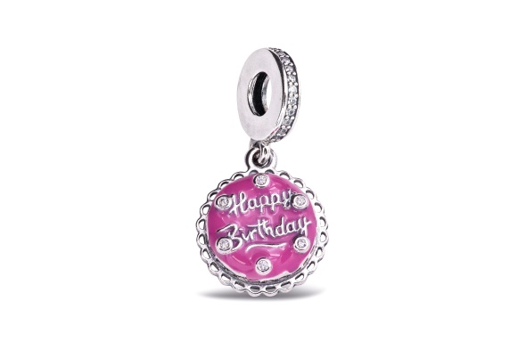 Pandora Pink Birthday Cake Dangle Charm