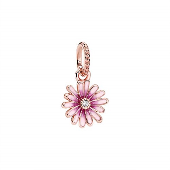 Pandora Pink Daisy Flower Dangle Charm